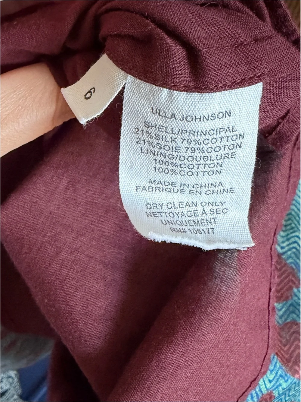 Ulla Johnson Teal Maxi Dress with Brown Spot Print - Picture 11 of 11
